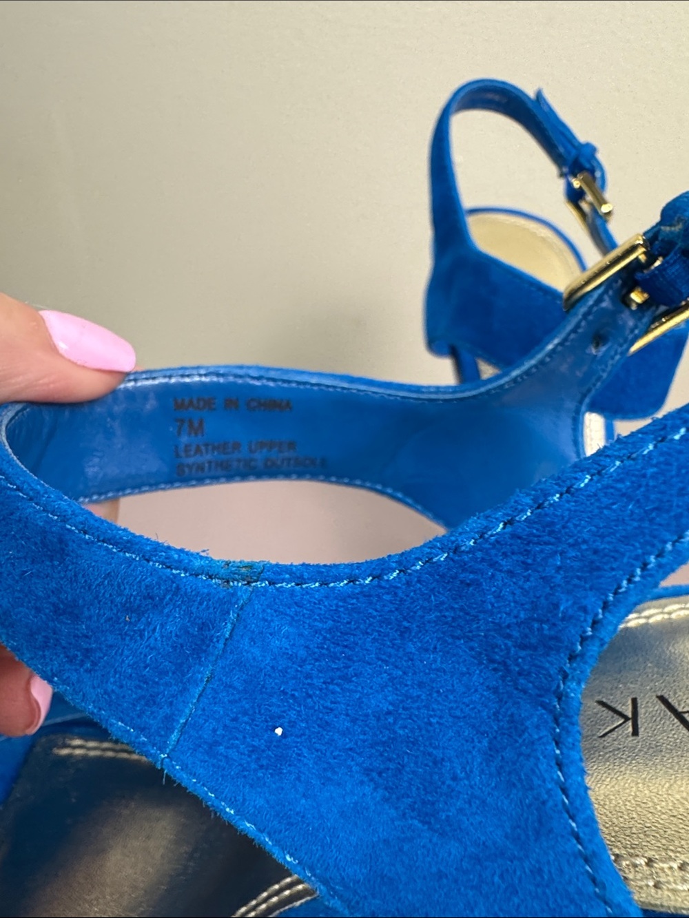 Bakers “Kay” Turquoise Suede Platform Heels - Size 7 - Picture 4 of 12